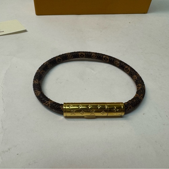 Louis Vuitton Monogram Bracelet with Gold Accents LV women’s jewelry - Picture 3 of 8